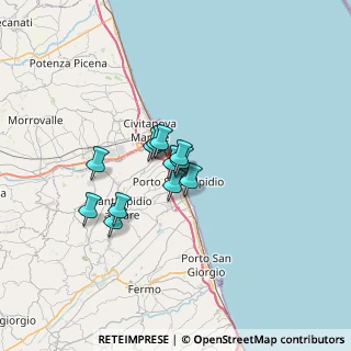 Mappa Via Basilicata, 63821 Porto Sant'Elpidio FM, Italia (4.29833)