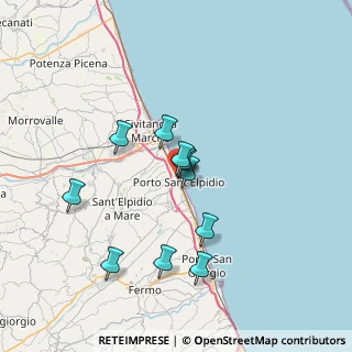 Mappa Via Basilicata, 63821 Porto Sant'Elpidio FM, Italia (5.99818)