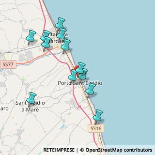 Mappa Via Basilicata, 63821 Porto Sant'Elpidio FM, Italia (3.935)