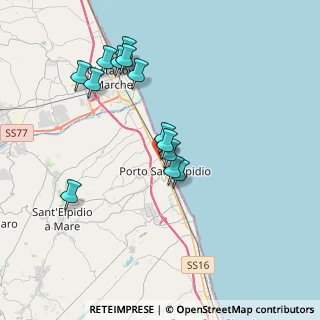 Mappa Via Francesco Petrarca, 63821 Porto Sant'Elpidio FM, Italia (3.63615)