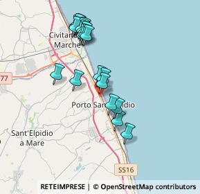 Mappa Via Basilicata, 63821 Porto Sant'Elpidio FM, Italia (3.601)