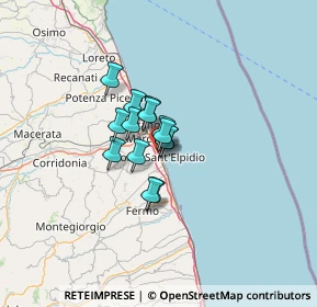 Mappa Via Basilicata, 63821 Porto Sant'Elpidio FM, Italia (6.90071)