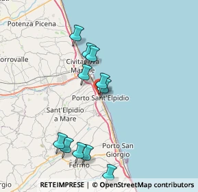 Mappa Via Monte Rosa, 63821 Porto Sant'Elpidio FM, Italia (7.74)