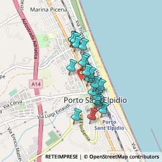 Mappa Via Monte Rosa, 63821 Porto Sant'Elpidio FM, Italia (0.3405)