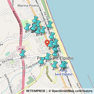 Mappa Via Bolzano, 63821 Porto Sant'Elpidio FM, Italia (0.4275)