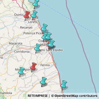 Mappa Via Monte Rosa, 63821 Porto Sant'Elpidio FM, Italia (18.19786)