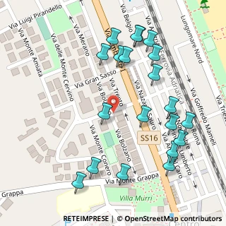 Mappa Via Monte Rosa, 63821 Porto Sant'Elpidio FM, Italia (0.15)