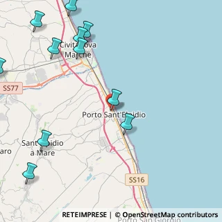 Mappa Via Monte Rosa, 63821 Porto Sant'Elpidio FM, Italia (6.12273)