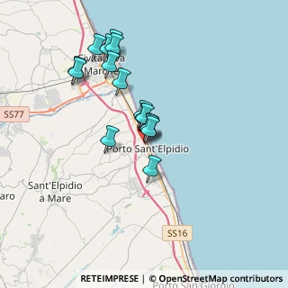 Mappa Via Monte Rosa, 63821 Porto Sant'Elpidio FM, Italia (3.13563)
