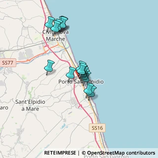 Mappa Via Monte Rosa, 63821 Porto Sant'Elpidio FM, Italia (2.93625)