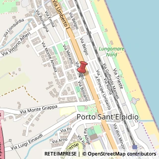 Mappa Via Monte Rosa, 8, 63821 Porto Sant'Elpidio, Fermo (Marche)
