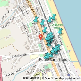 Mappa Via Monte Rosa, 63821 Porto Sant'Elpidio FM, Italia (0.204)