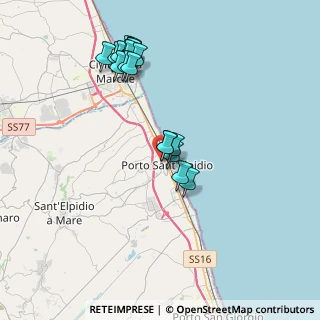 Mappa Via Monte Amiata, 63821 Porto Sant'Elpidio FM, Italia (3.93579)