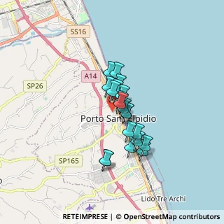 Mappa Via Monte Amiata, 63821 Porto Sant'Elpidio FM, Italia (1.1385)