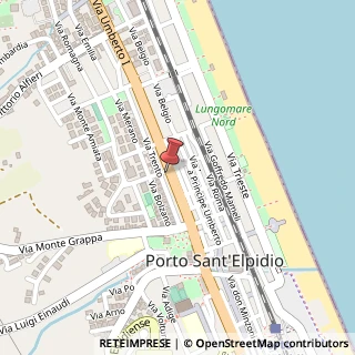 Mappa Via Monte Rosa, 5, 63018 Porto Sant'Elpidio, Fermo (Marche)