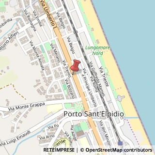 Mappa Via Monte Rosa, 2, 63821 Porto Sant'Elpidio, Fermo (Marche)
