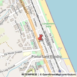 Mappa Via Umberto I,  565, 63018 Porto Sant'Elpidio, Fermo (Marche)