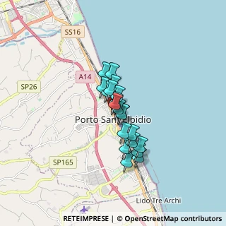 Mappa Via Umberto I - ang. Via Monte Rosa, 63821 Porto Sant'Elpidio FM, Italia (1.0865)