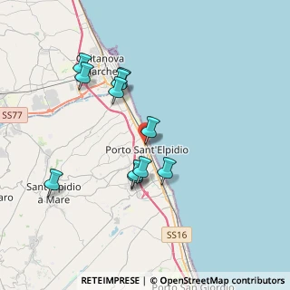 Mappa Via Nazario Sauro, 63821 Porto Sant'Elpidio FM, Italia (3.51273)