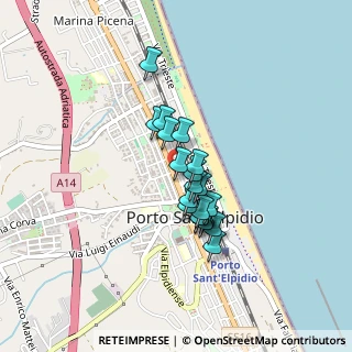 Mappa Via Monte Rosa, 63018 Porto Sant'Elpidio FM, Italia (0.308)