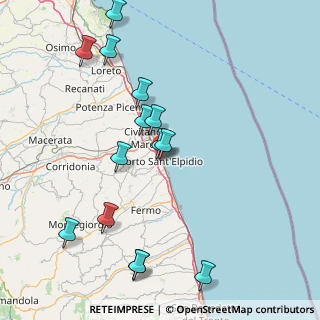 Mappa Via Umberto I - ang. Via Monte Rosa, 63821 Porto Sant'Elpidio FM, Italia (18.22857)