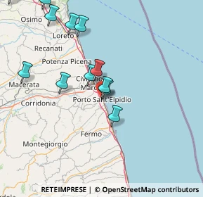 Mappa Via Monte Rosa, 63018 Porto Sant'Elpidio FM, Italia (17.27833)