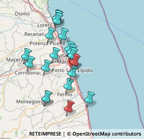 Mappa Via Nazionale, 63821 Porto Sant'Elpidio FM, Italia (13.98789)