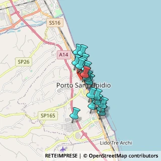 Mappa Via Nazionale, 63821 Porto Sant'Elpidio FM, Italia (1.1155)
