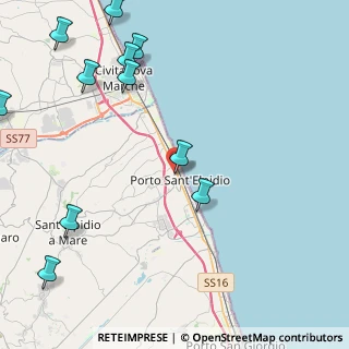 Mappa Via Nazionale, 63821 Porto Sant'Elpidio FM, Italia (6.08455)