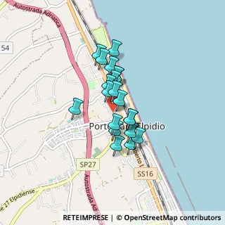 Mappa Via Nazionale, 63821 Porto Sant'Elpidio FM, Italia (0.5945)