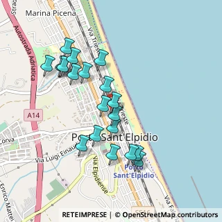 Mappa Via Principe Umberto, 63821 Porto Sant'Elpidio FM, Italia (0.4635)