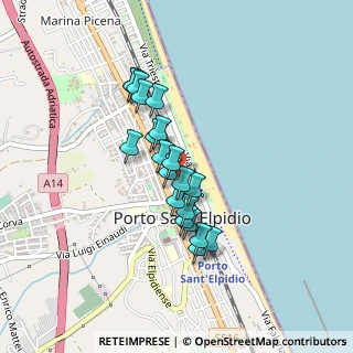 Mappa Via Principe Umberto, 63821 Porto Sant'Elpidio FM, Italia (0.3475)