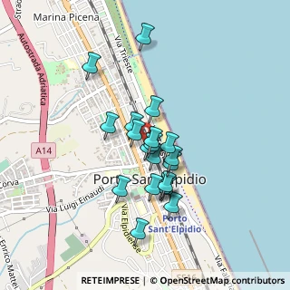 Mappa Umberto I, 63821 Porto Sant'Elpidio FM, Italia (0.3545)