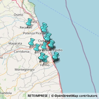 Mappa Umberto I, 63821 Porto Sant'Elpidio FM, Italia (8.95684)