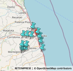 Mappa Via Principe Umberto, 63821 Porto Sant'Elpidio FM, Italia (11.84385)
