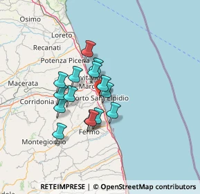 Mappa Via Principe Umberto, 63821 Porto Sant'Elpidio FM, Italia (10.30533)