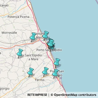 Mappa Umberto I, 63821 Porto Sant'Elpidio FM, Italia (5.90909)