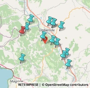 Mappa Vocabolo Passiano di Montecorona - Località Galera, 06019 Perugia PG, Italia (7.09714)
