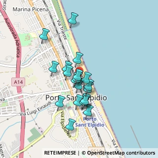 Mappa Via Miramare, 63821 Porto Sant'Elpidio FM, Italia (0.365)