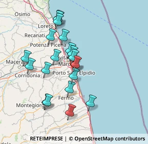 Mappa Via Miramare, 63821 Porto Sant'Elpidio FM, Italia (14.14053)