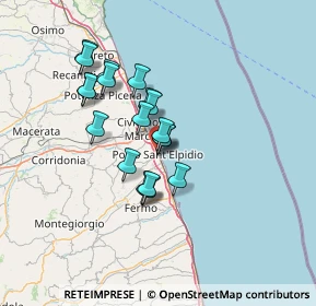 Mappa Via Miramare, 63821 Porto Sant'Elpidio FM, Italia (11.11211)