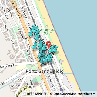 Mappa Via Miramare, 63821 Porto Sant'Elpidio FM, Italia (0.17)