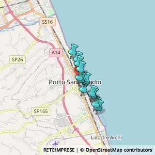 Mappa Via Miramare, 63821 Porto Sant'Elpidio FM, Italia (1.09846)