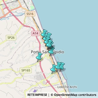 Mappa Via Miramare, 63821 Porto Sant'Elpidio FM, Italia (1.02583)