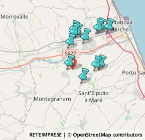 Mappa Strada Mostrapiedi II, 63811 Zona Industriale Brancadoro FM, Italia (3.2475)