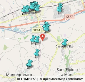 Mappa Strada Mostrapiedi II, 63811 Zona Industriale Brancadoro FM, Italia (2.3345)