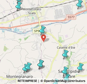 Mappa Strada Mostrapiedi II, 63811 Zona Industriale Brancadoro FM, Italia (3.39)