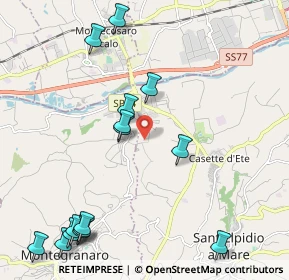 Mappa Strada Mostrapiedi II, 63811 Zona Industriale Brancadoro FM, Italia (2.70133)