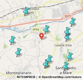 Mappa Strada Mostrapiedi II, 63811 Zona Industriale Brancadoro FM, Italia (2.70667)