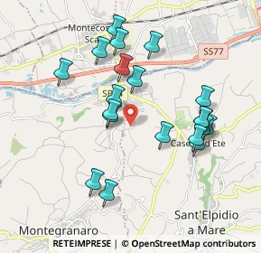 Mappa Strada Mostrapiedi II, 63811 Zona Industriale Brancadoro FM, Italia (1.8775)